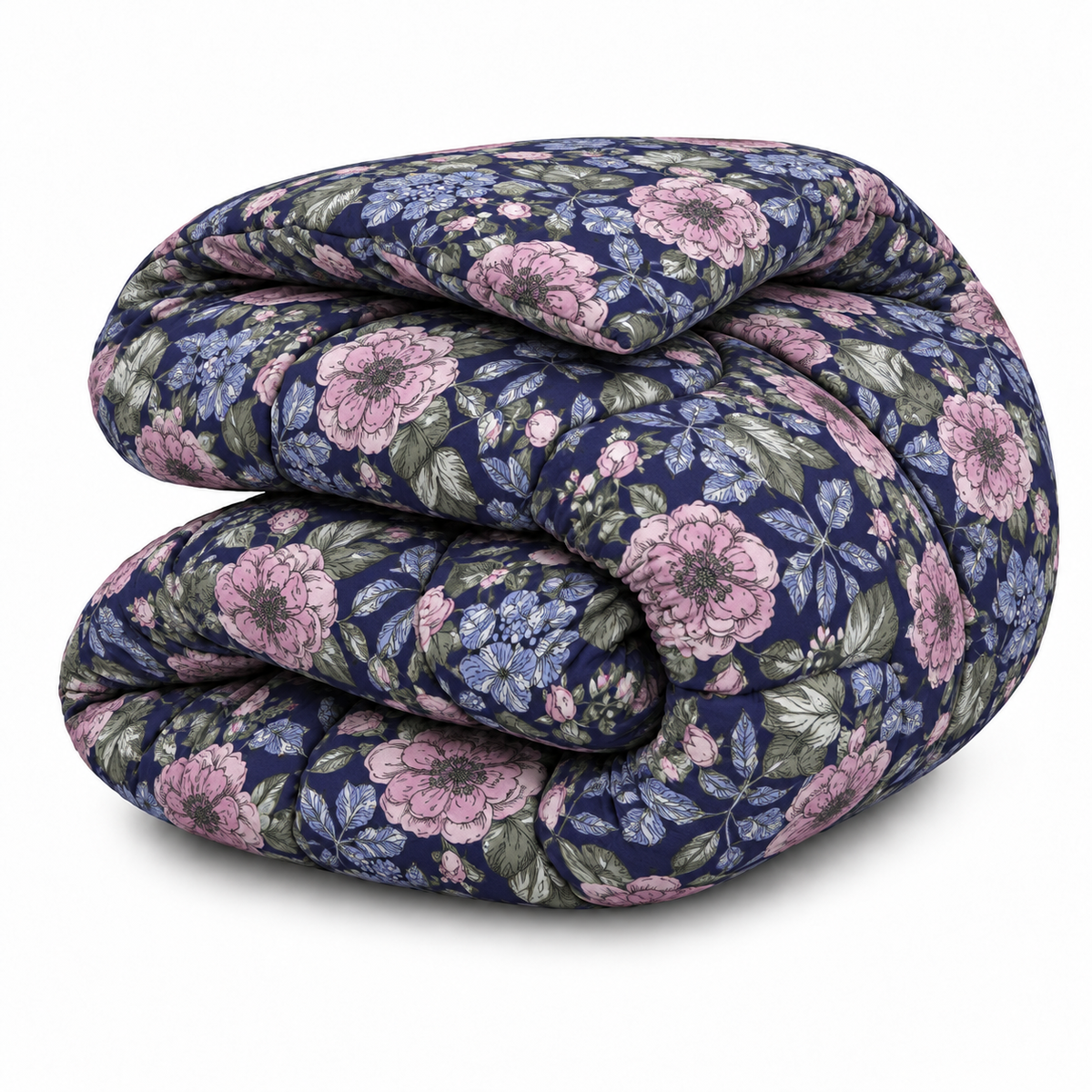 1 PC Single Percale Razai- Moonlit Blossom Comforters Apricot