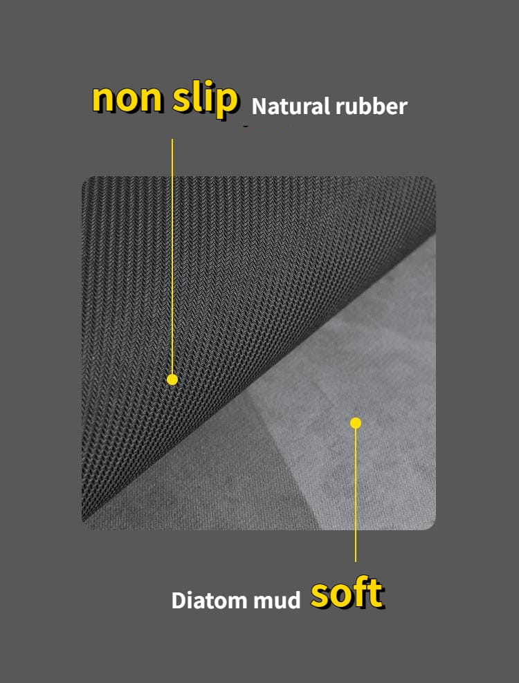 Non-Slip and Washable Rubber Kitchen Mat-(SA2553-12)5849 Comfortable Rugs Apricot   