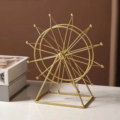 Nordic creative rotating Ferris5537 wheel(SA2405-156) Candle Stand Apricot