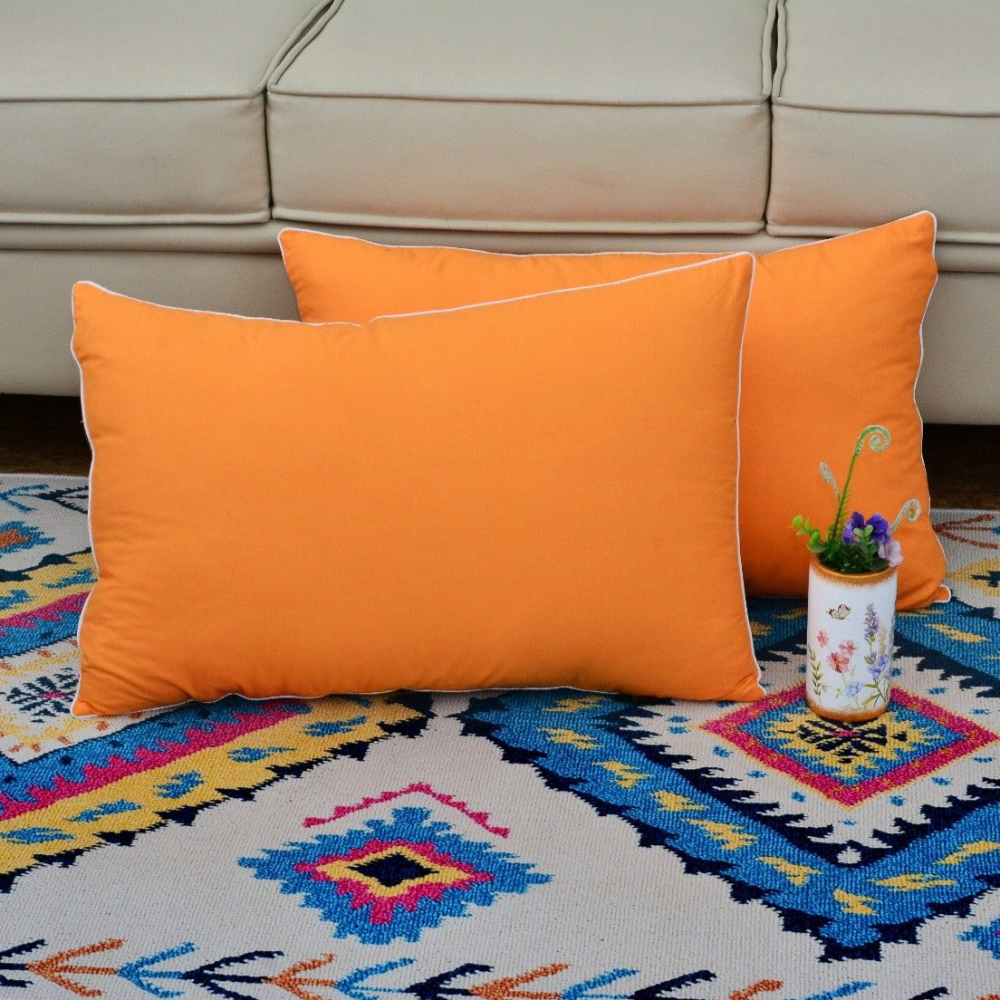 Matching Pillow Covers Extra-Pack of 2 FILLINGS The Apricot Linen