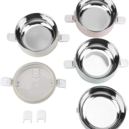3 Layer Japanese-style Stainless Steel Lunch Box(SA2405-78) Apricot