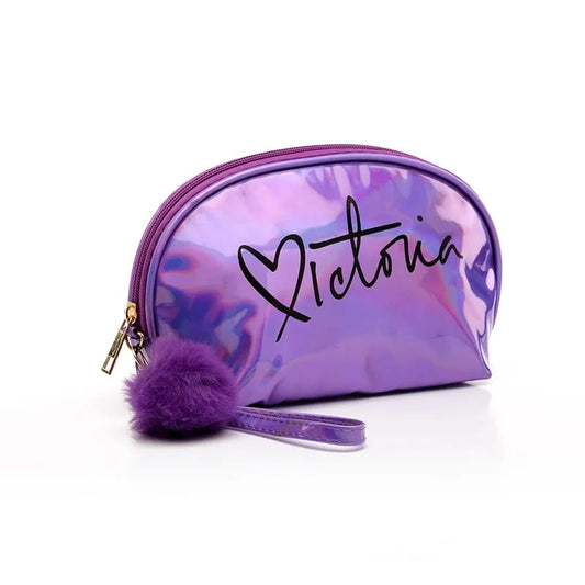 Portable Makeup Organizer Bag Victoria-14729Purple Cosmetic Pouches Apricot