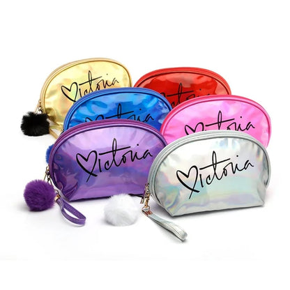 Portable Makeup Organizer Bag Victoria-Sliver Cosmetic Pouches Apricot