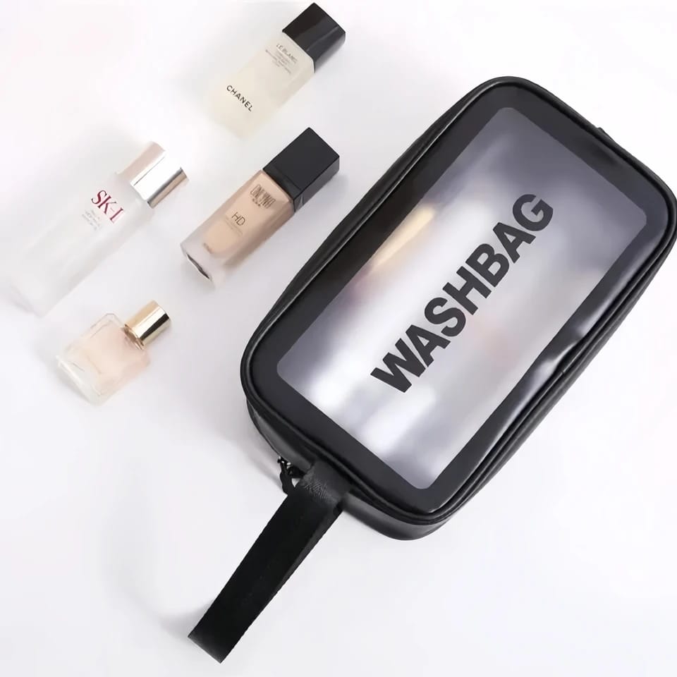 Portable Makeup Organizer Bag WASHBAG-Black14627 Small(SA2405-120) Cosmetic Pouches Apricot