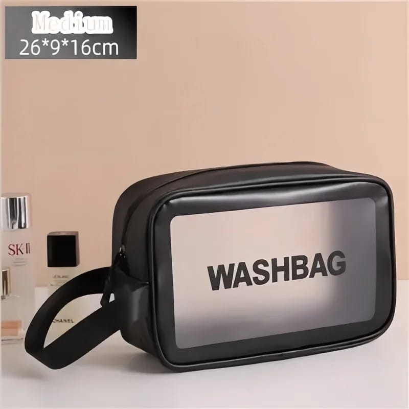 Portable Makeup Organizer Bag WASHBAG-Black14627 Small(SA2405-120) Cosmetic Pouches Apricot