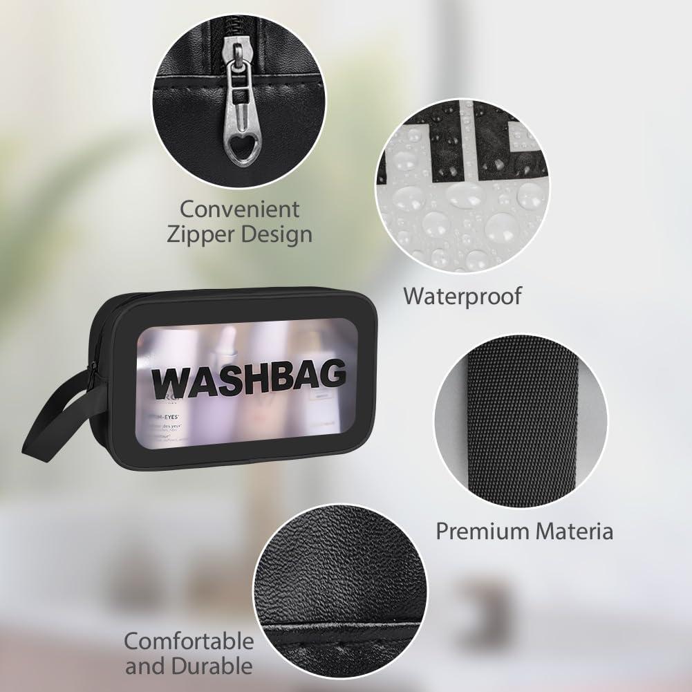 Portable Makeup Organizer Bag WASHBAG-Black14627 Small(SA2405-120) Cosmetic Pouches Apricot