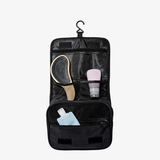 Portable Makeup Organizer Bag5567(SA2405-50)-Black Cosmetic Pouches Apricot
