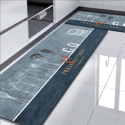 Premium Padded Anti slip Kitchen Mat Set-Refresh Kitchen Rugs Apricot   