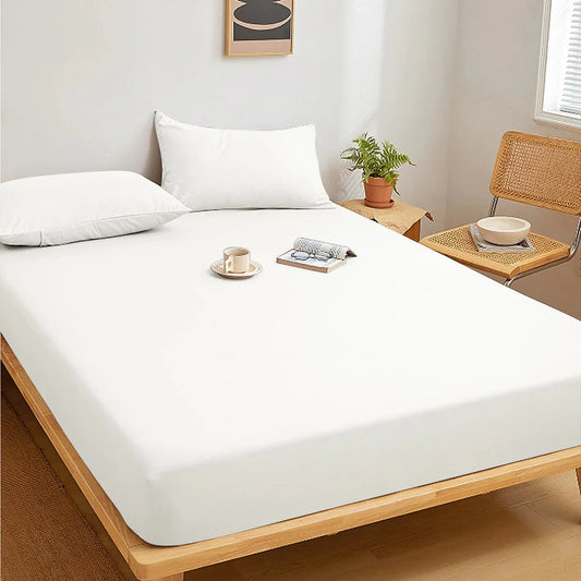 Fitted Bed Sheet-Ivory Fitted Sheets Apricot