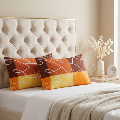 Printed Pillow Covers Pack of 2- PC007