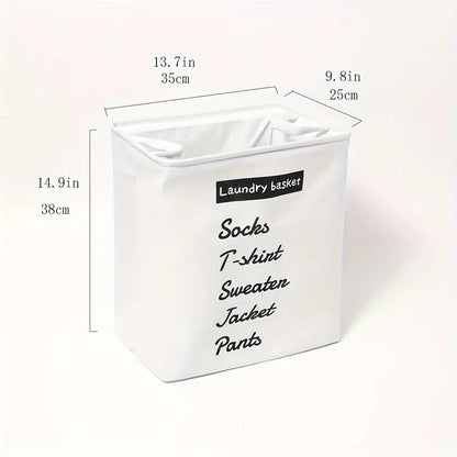 Rectangular Eva Collapsible Laundry Basket(14266)-White Apricot