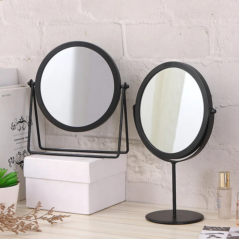 Rotatable Black Vanity Mirror-(5508)Round(SA2405-160) Mirror Apricot