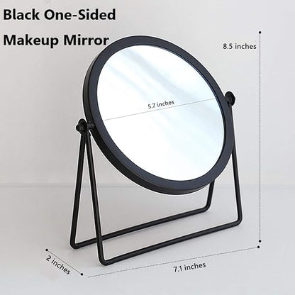 Rotatable Black Vanity Mirror-14295(SA2405-158) Mirror Apricot