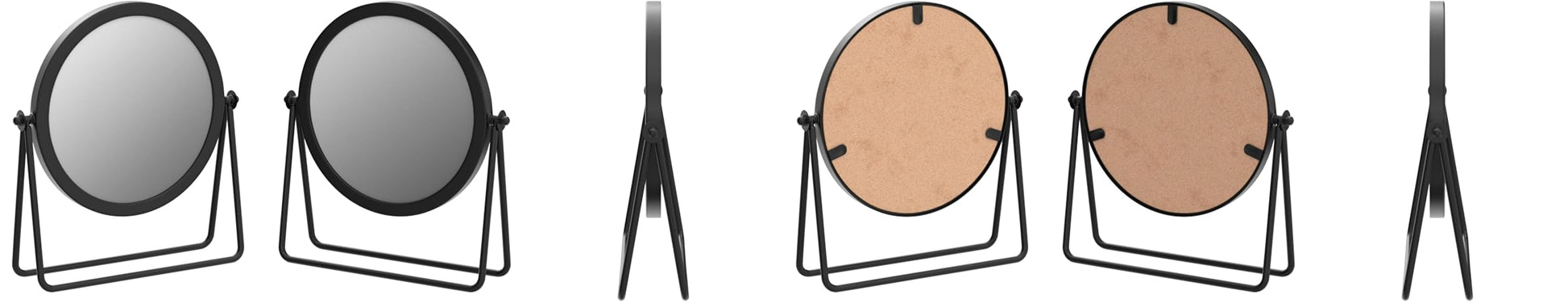 Rotatable Black Vanity Mirror-14295(SA2405-158) Mirror Apricot