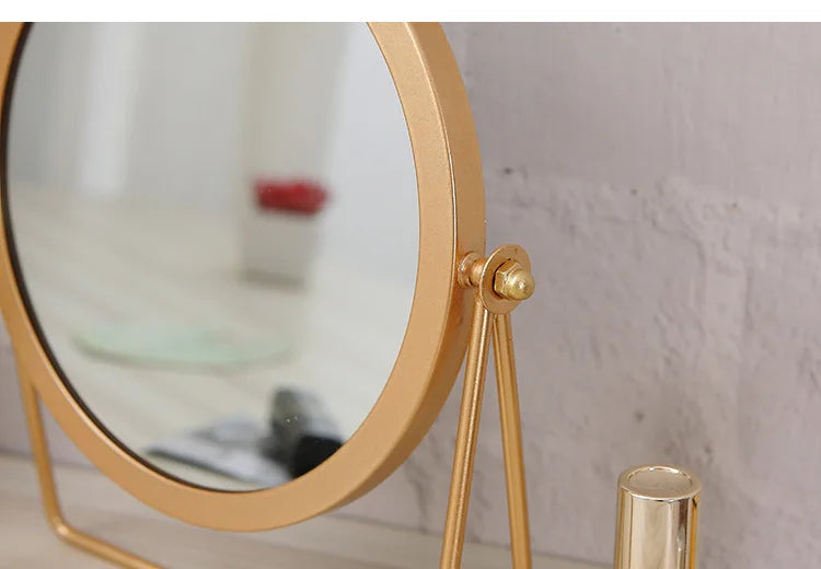 Rotatable Golden Vanity(14294) Mirror-(SA2405-157) Mirror Apricot