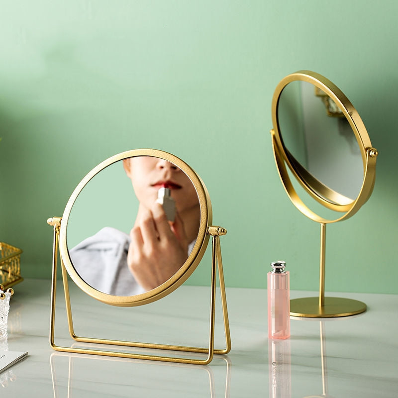 Rotatable Golden Vanity(14294) Mirror-(SA2405-157) Mirror Apricot