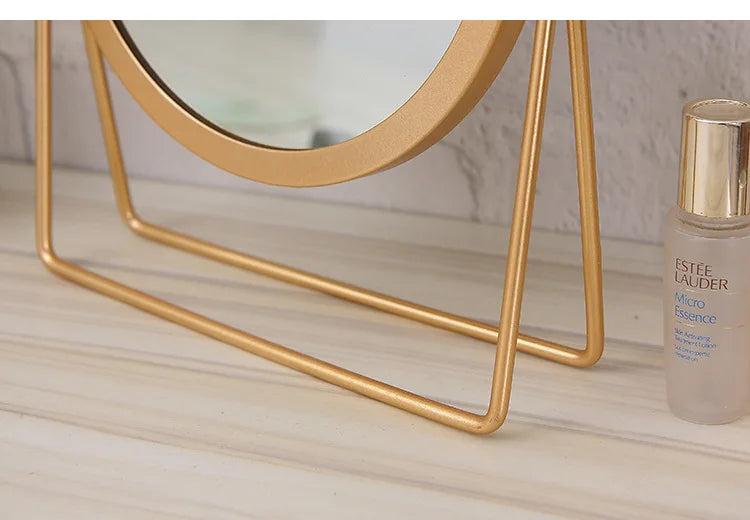 Rotatable Golden Vanity(14294) Mirror-(SA2405-157) Mirror Apricot
