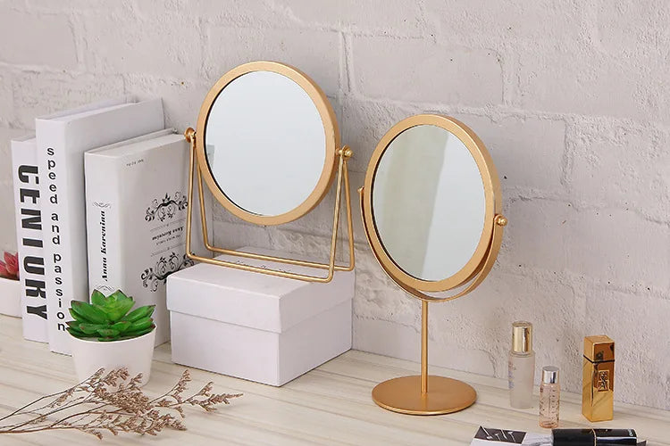 Rotatable Golden Vanity(14294) Mirror-(SA2405-157) Mirror Apricot