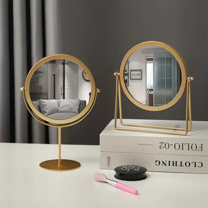 Rotatable Golden Vanity(14294) Mirror-(SA2405-157) Mirror Apricot