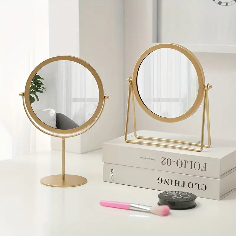 Rotatable Golden Vanity(14294) Mirror-(SA2405-157) Mirror Apricot