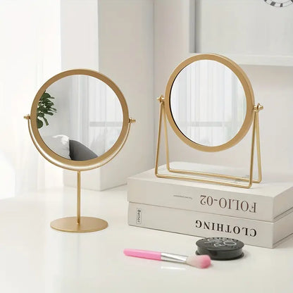 Rotatable Golden Vanity(14294) Mirror-(SA2405-157) Mirror Apricot