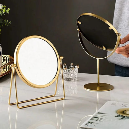 Rotatable Golden Vanity(14294) Mirror-(SA2405-157) Mirror Apricot