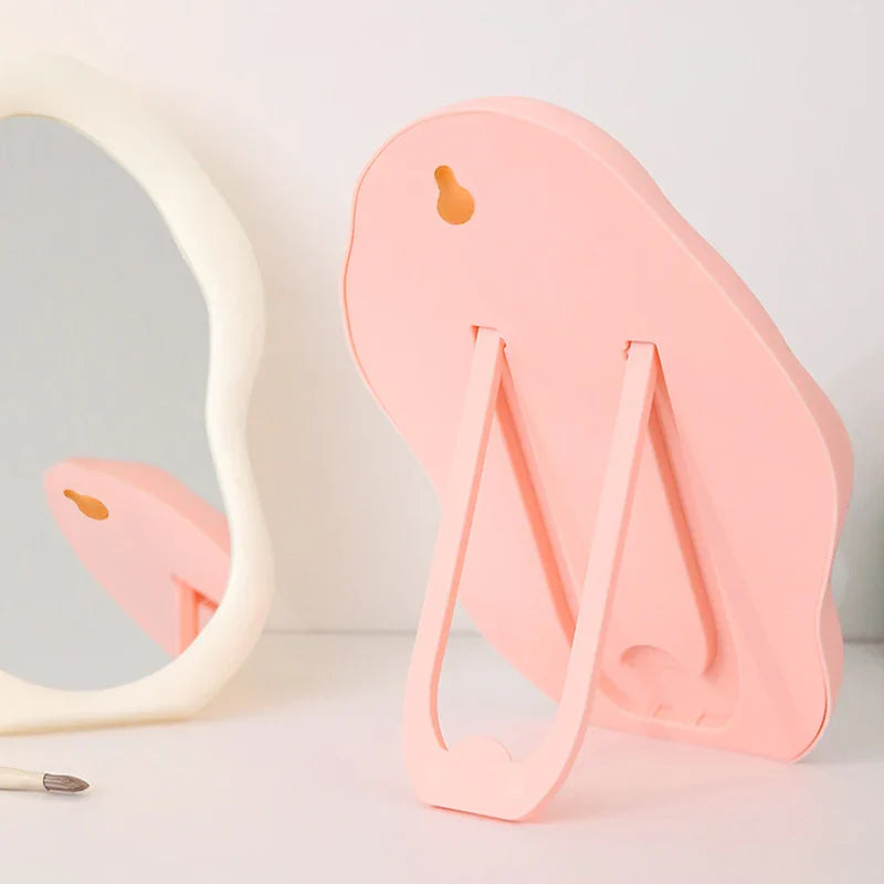 Cloud Makeup Mirror With Stand-SA2408-211 Mirror Apricot