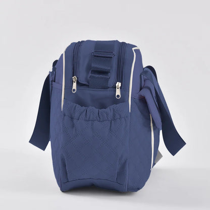 Multi function Mommy Bag with Large Capacity-SA2408-273(Blue) Blankets Apricot