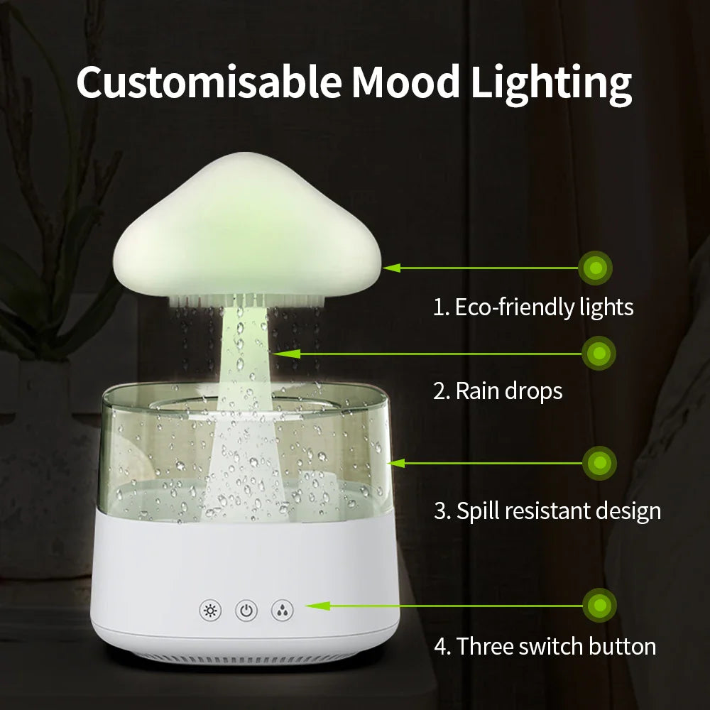 Cloud Rain Humidifier With 7 Colors Light-SA2411-62 Apricot