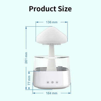 Cloud Rain Humidifier With 7 Colors Light-SA2411-62 Apricot