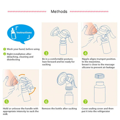 Manual Silicone Breast Pump-SA2408-188 Blankets Apricot