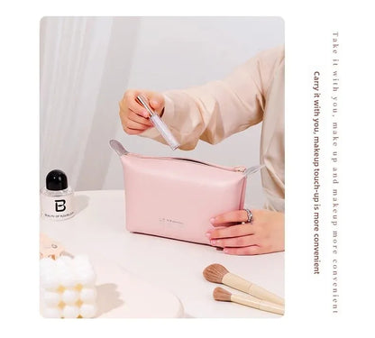 PU Waterproof Travel Cosmetic Bag-SA2408-281 Cosmetic Pouches Apricot