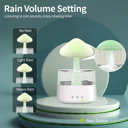 Cloud Rain Humidifier With 7 Colors Light-SA2411-62 Apricot