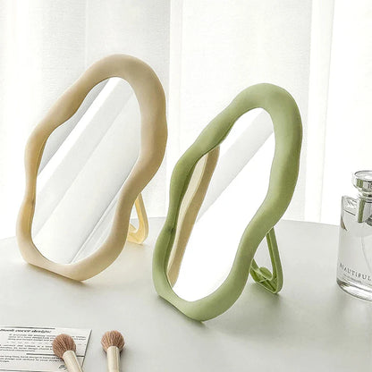 Cloud Makeup Mirror With Stand-SA2408-212 Mirror Apricot