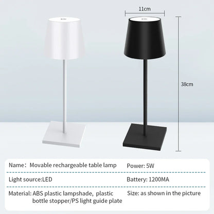 LED Bottle Light USB Rechargeable Touch Control Table Lamp-SA2411-67 Lamps Apricot