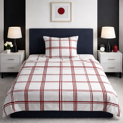 2Pcs Single Bed Sheet-SB181 single bed sheet Apricot