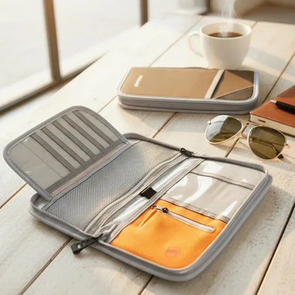 Slim Multi Purpose Organizer Case (SA2510-041) Cosmetic Pouches Apricot