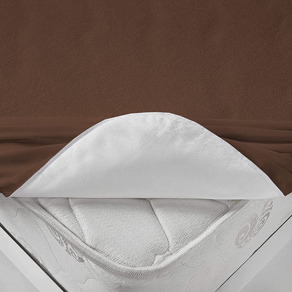 Terry Waterproof Mattress Protector-Brown Terry Waterproof Mattress Protector Apricot