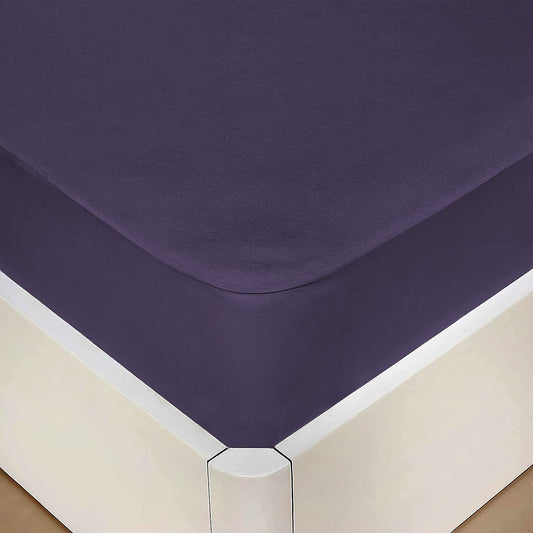 Terry Waterproof Mattress Protector- Navy Blue Terry Waterproof Mattress Protector Apricot