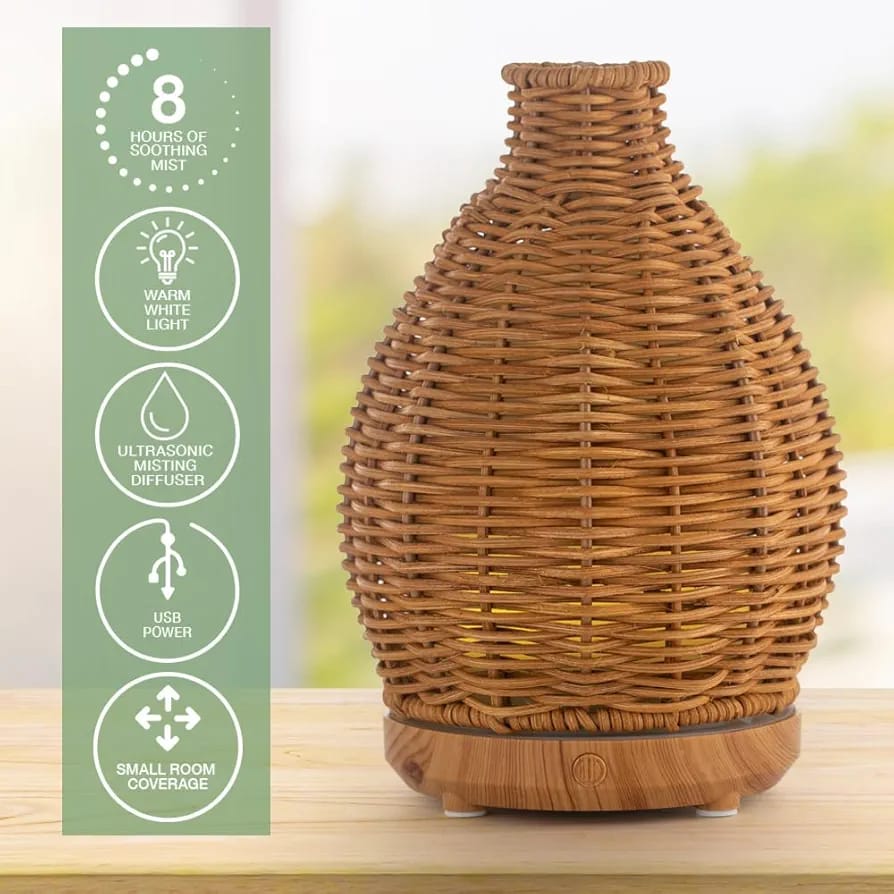 Ultrasonic Aromatherapy Air Humidifier-Beige(SA2405-189)  Apricot   