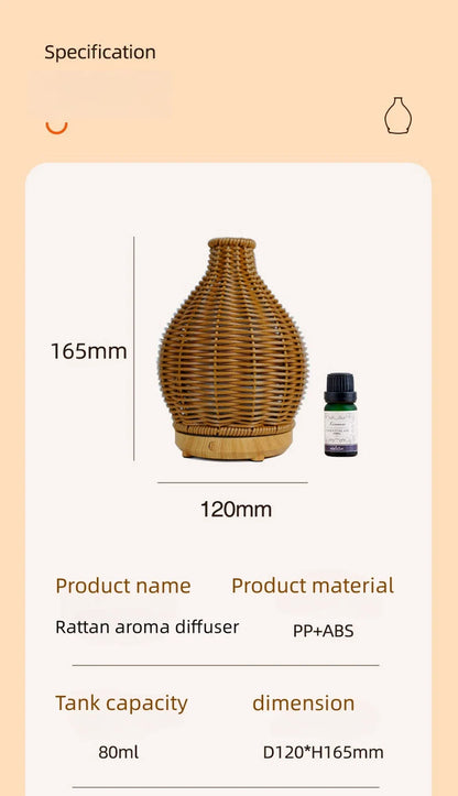 Ultrasonic Aromatherapy Air Humidifier-Beige(SA2405-189)  Apricot   