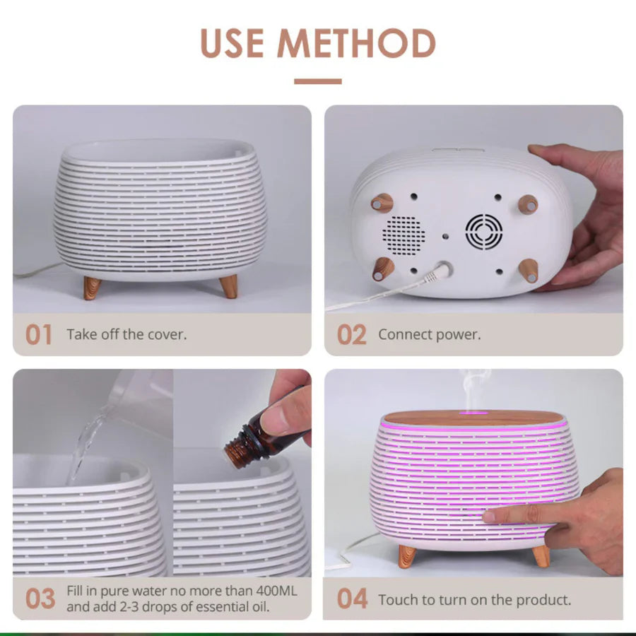 Ultrasonic Aromatherapy Air Humidifier(SA2405-190)  Apricot   