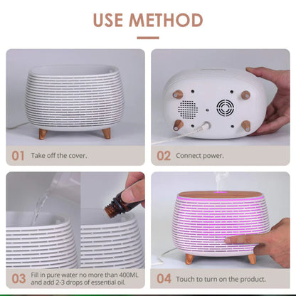 Ultrasonic Aromatherapy Air Humidifier(SA2405-190)  Apricot   