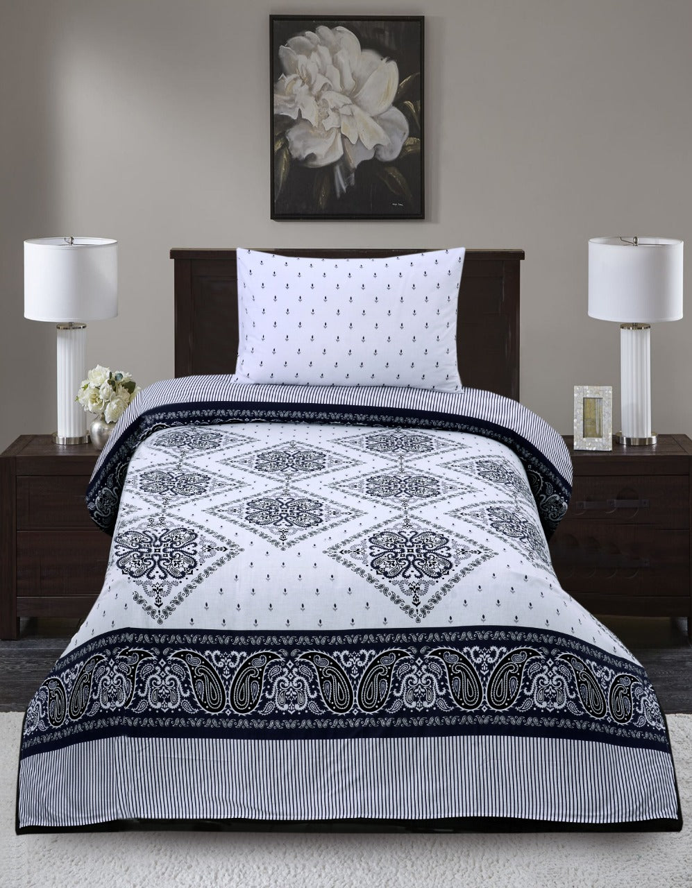 2Pcs Single Bed Sheet-SB158(4525)