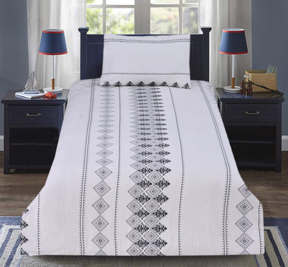 2Pcs Single Bed Sheet- Sb158 single bed sheet Apricot