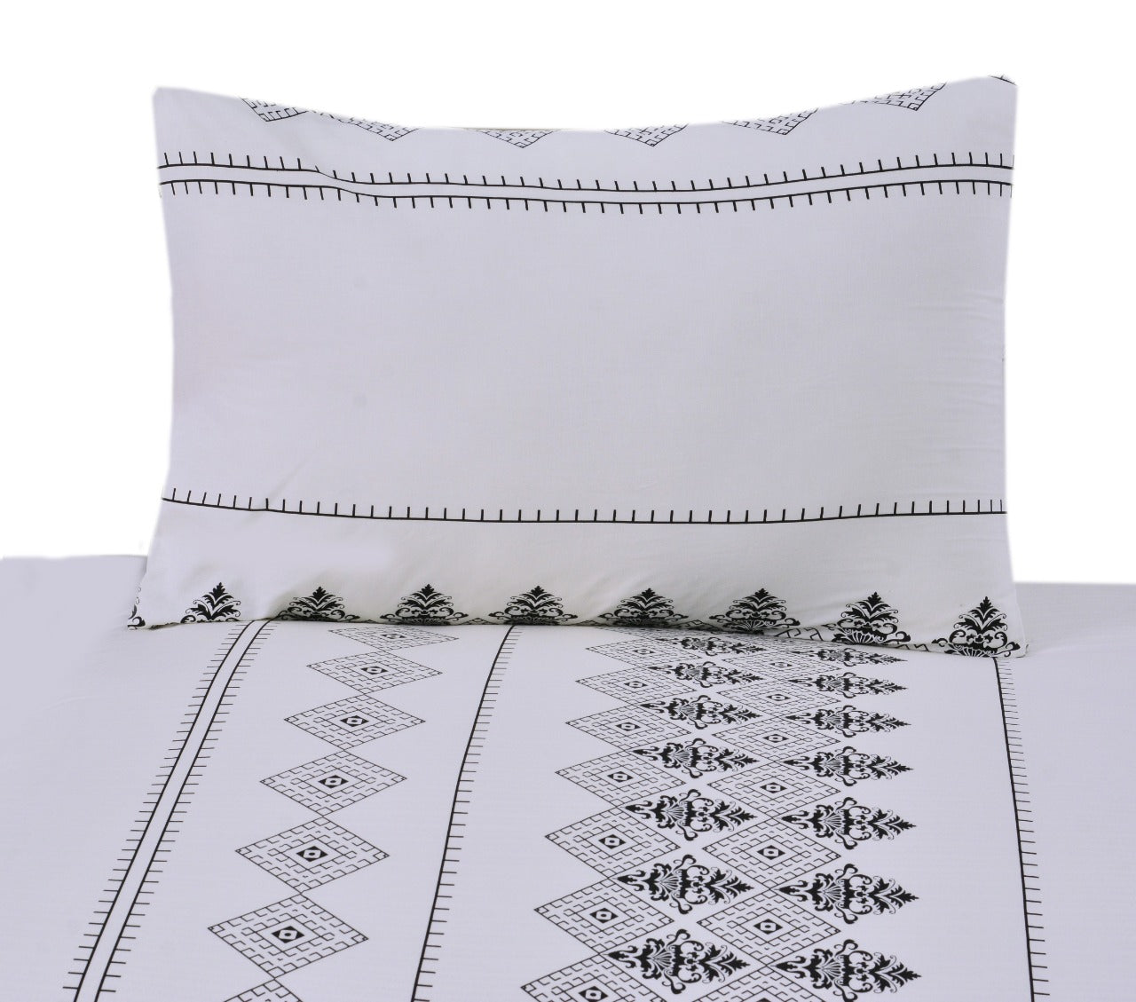 2Pcs Single Bed Sheet- Sb158 single bed sheet Apricot
