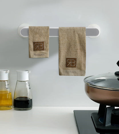 2 PCs RB Embroidered Kitchen Towels- L/Brown