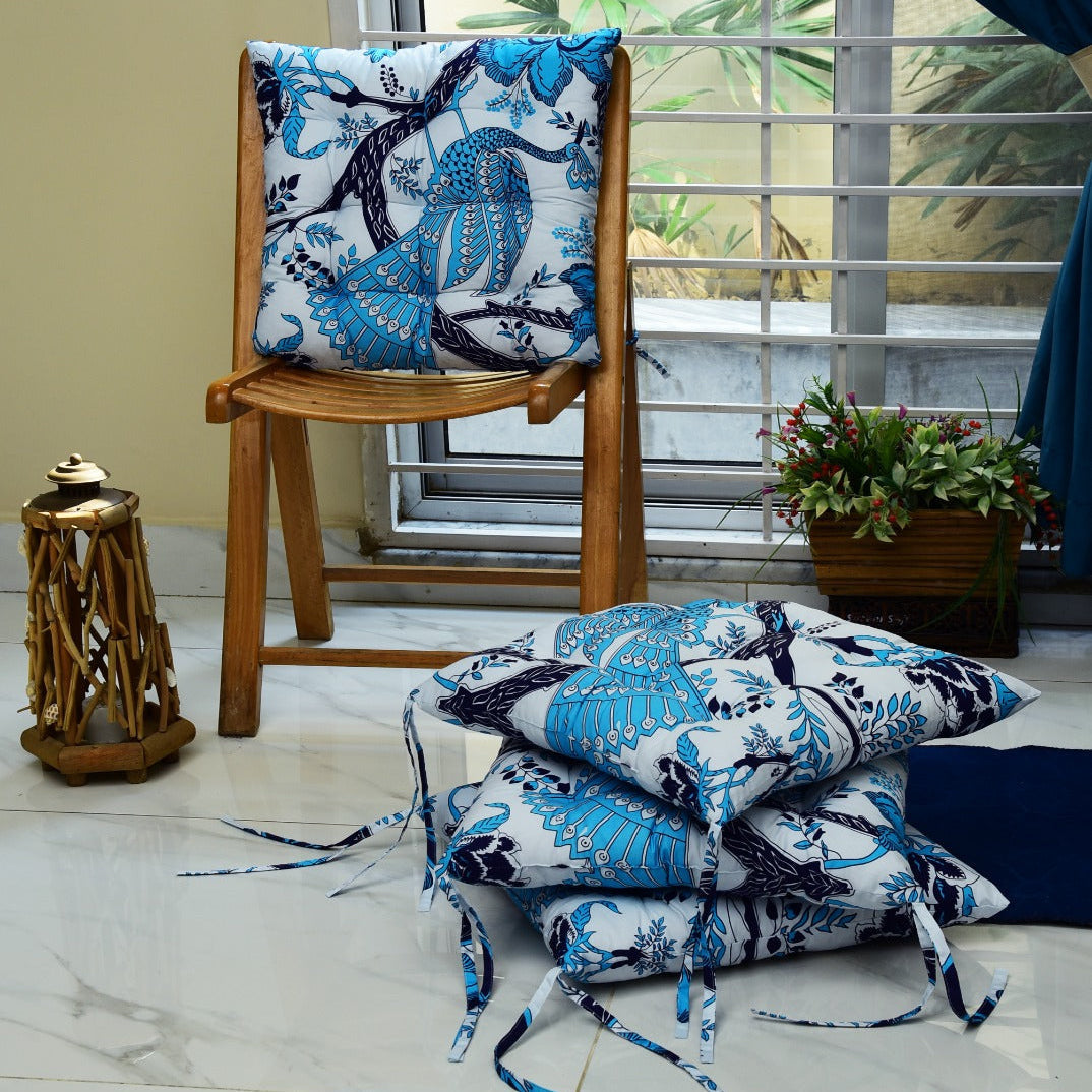 Digital Printed Chair Seaters- CS002 cushions Apricot