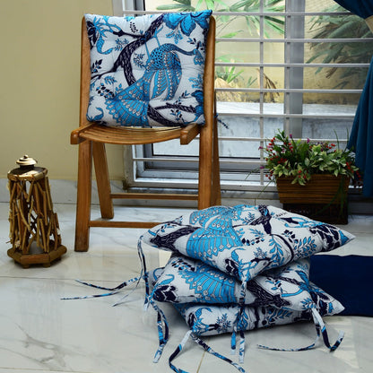 Digital Printed Chair Seaters- CS002 cushions Apricot