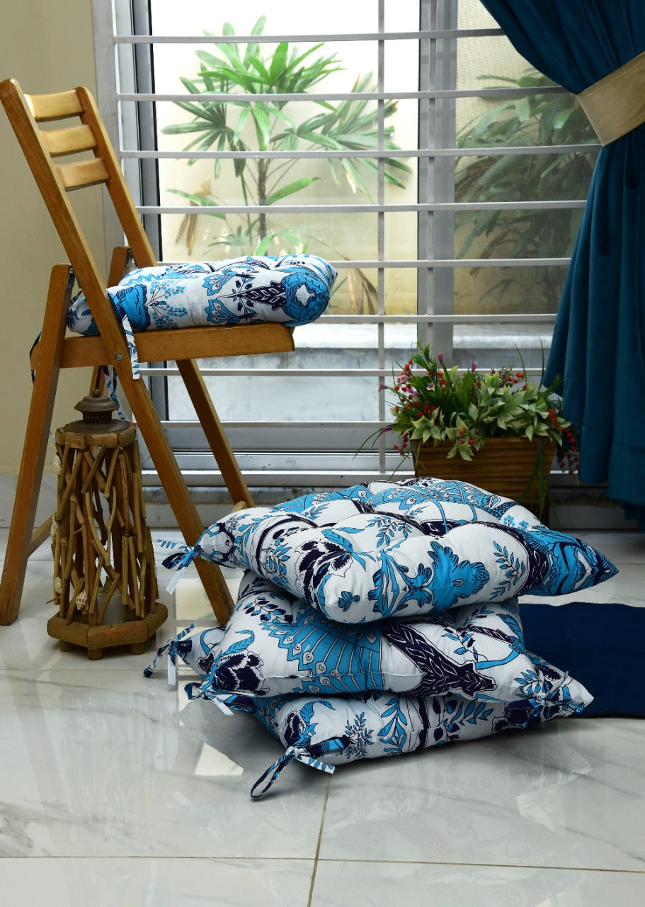 Digital Printed Chair Seaters- CS002 cushions Apricot